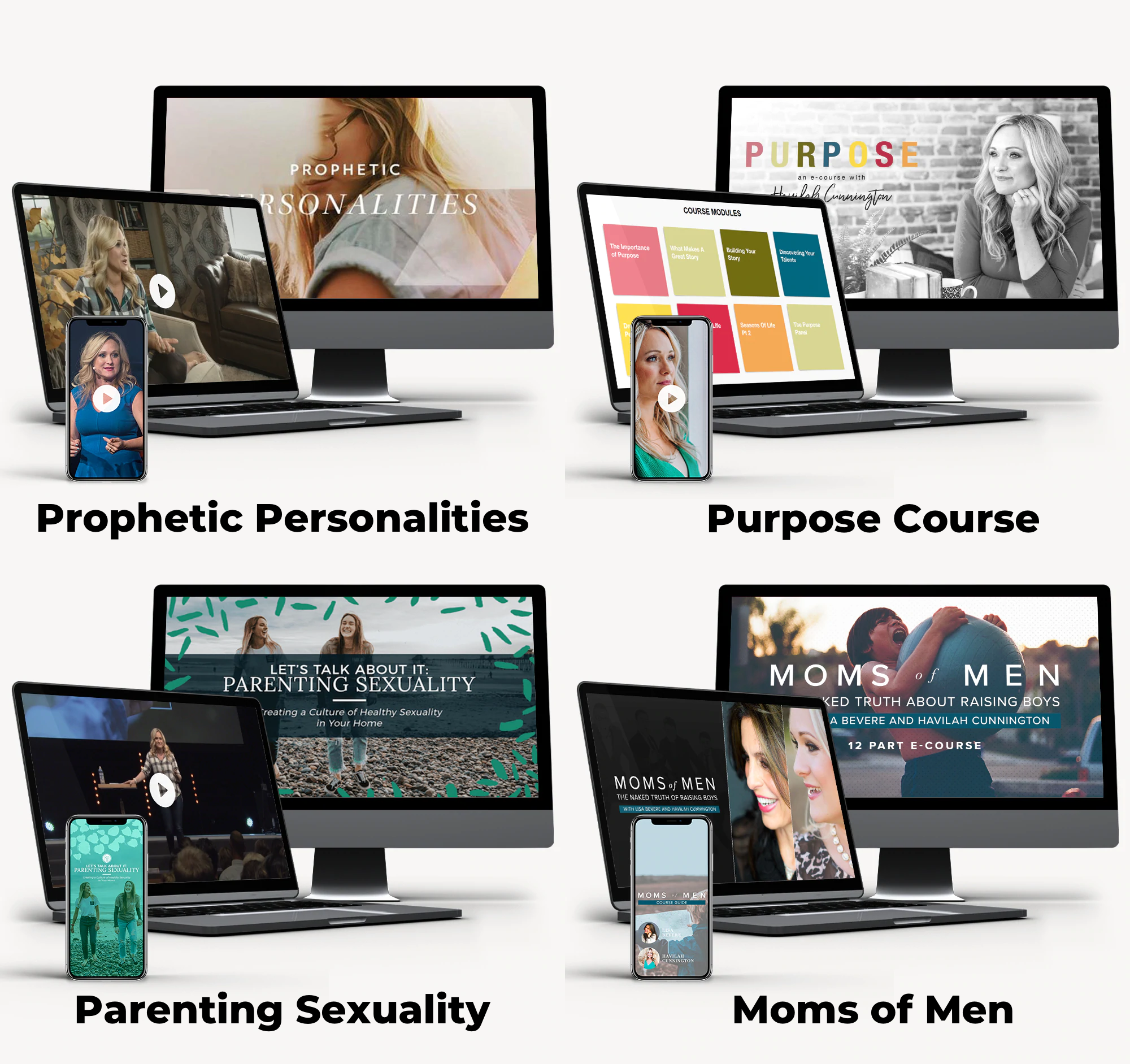 Digital Course Bundle (Prophetic Personalities, Purpose, Parenting Sexuality, and Moms of Men)